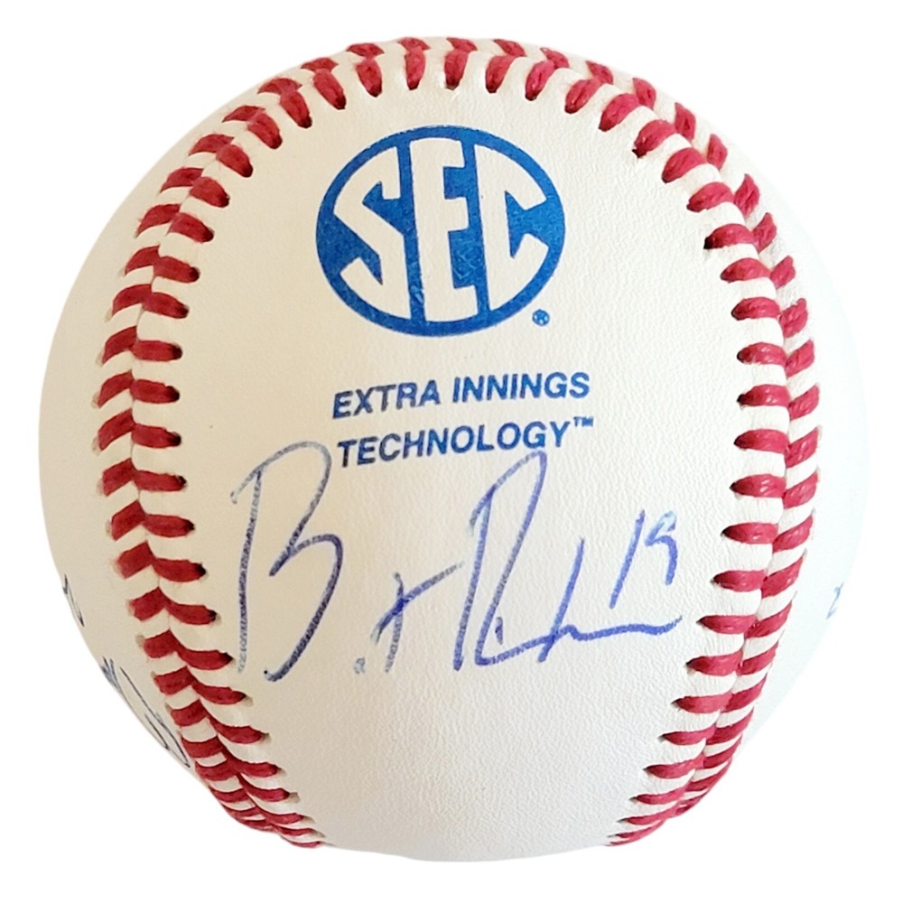 2017 SEC Award Winners Signed Baseball Rooker Hjelle Shewmake Mingione